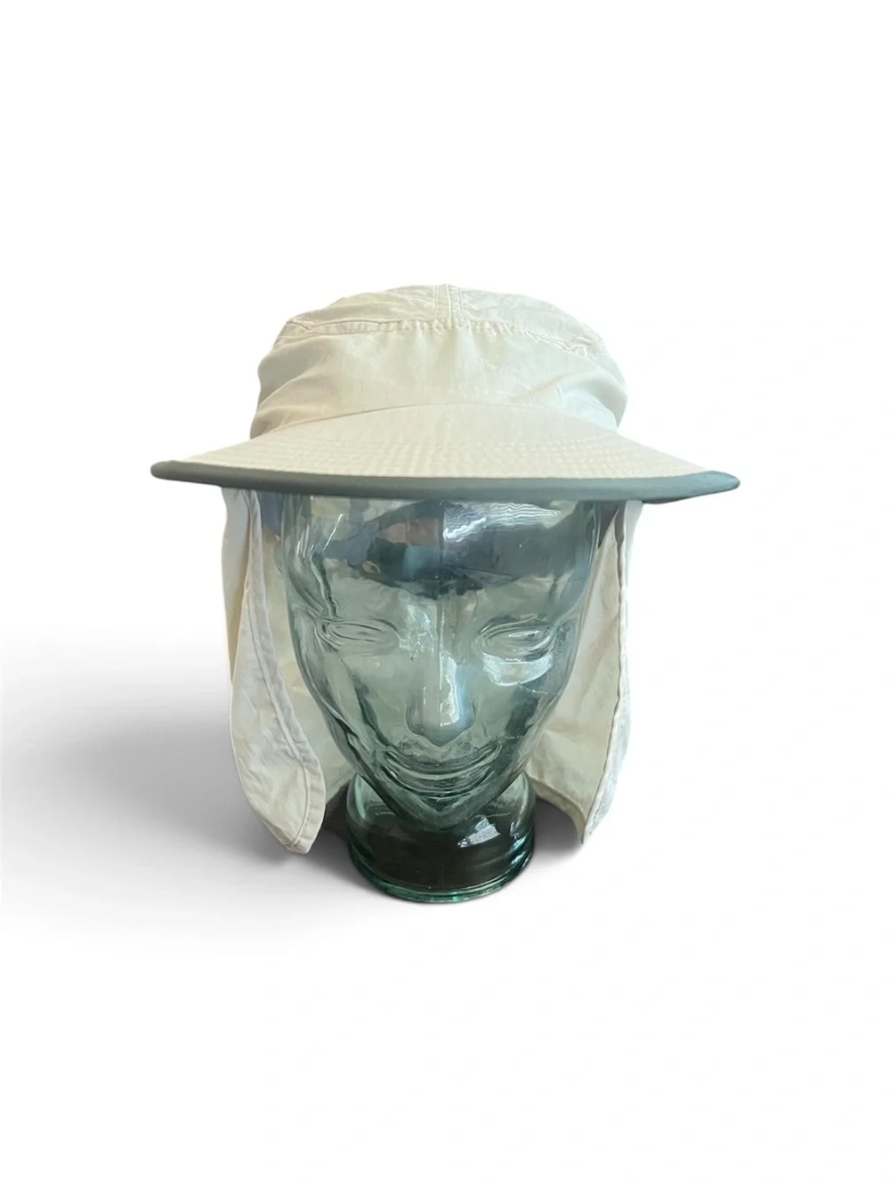 Vintage Patagonia Spoonbill Long Bill Strap Back Hat Cap Mens Large Beige
